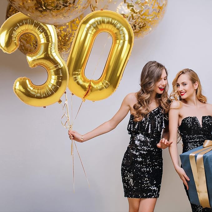 1pc Red Balloon, 40 Inch Number 10 Foil, - Image 9