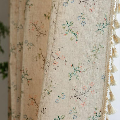 ENJOYBRIDAL Floral Bedroom Curtains 84 Inch Length 2 Panels Set Farmhouse Semi by ENJOYBRIDAL