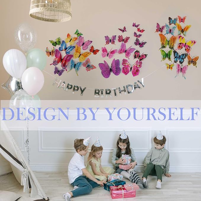 OPSEAM 3D Butterfly Wall Decor Butterfly Decorations Stickers - Image 5