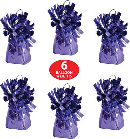 Beistle Metallic Wrapped Balloon Weight – 6 Pack, Lavender Purple Balloon - Image 4