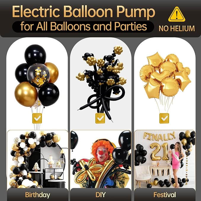 Air 3-in-1 Balloon Pump Electric Inflator Blower Machine | Dual-Balloon - Image 5