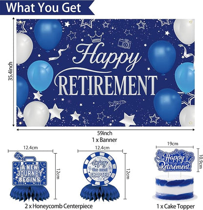 Holkcog Blue Retirement Party Decorations - Image 3
