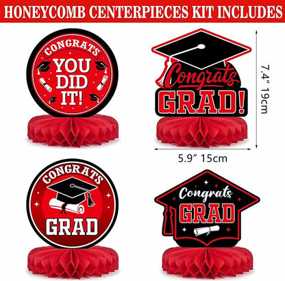 Graduation Decorations 2026 Red and Black Balloon Boxes - Image 4