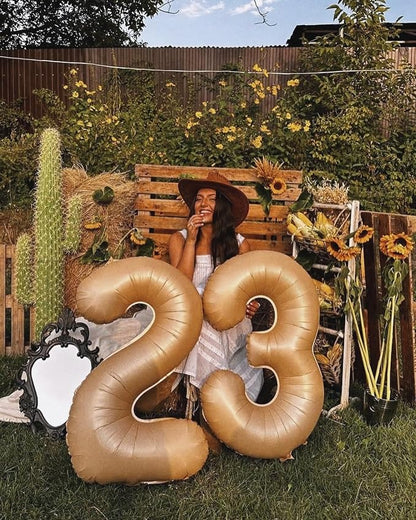 Light Brown Number 2 Balloon 40 Inch - Image 7