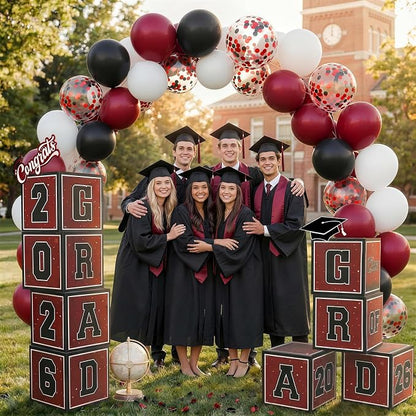 Burgundy Graduation Decorations 2026 - Image 5