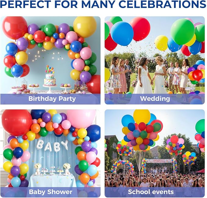 LovesTown 12PCS Giant Latex Balloons, Jumbo Party Balloons 36 Inch - Image 5