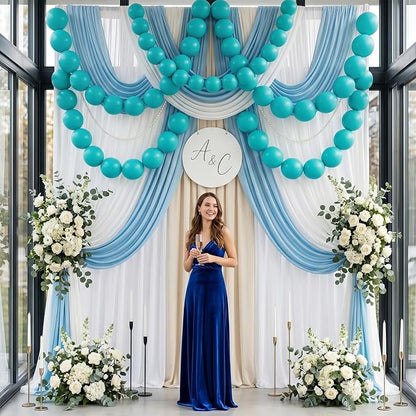 Teal Blue Linking Balloons, Tails Balloon - Image 5