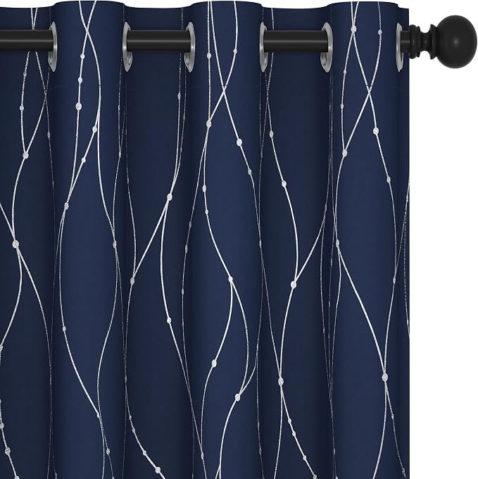 Deconovo Living Room Curtains 63 Inches Long, Thermal Insulated, Room Darkening by Unknown