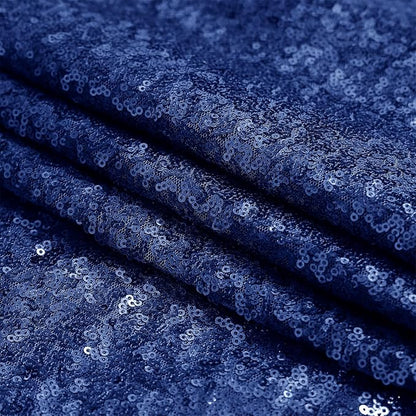 Sugargirl Navy Sequin Backdrop Curtain 3 Panels 2FTx8FT Glitter Navy Background - Image 9