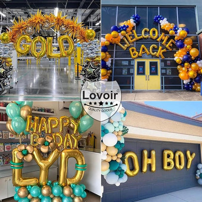 Lovoir 40 Inch Large Gold Letter Z Balloons Big Size Jumbo Mylar Foil Helium - Image 4