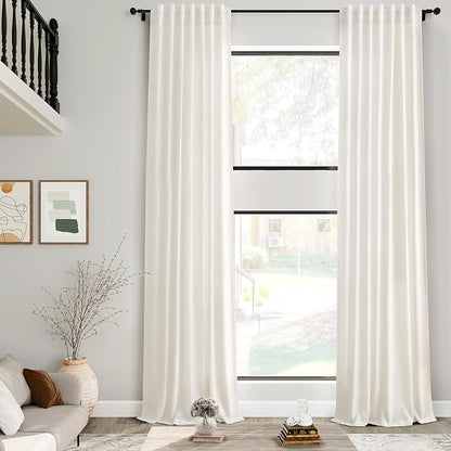 Extra Long Curtains 2 Panels 204 Inches Long by Nanspring
