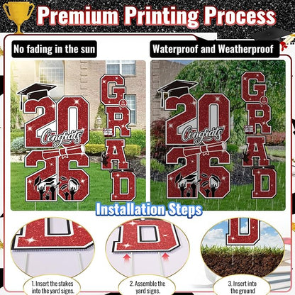 Graduation Yard Sign Class of 2026 Decorations - Image 3