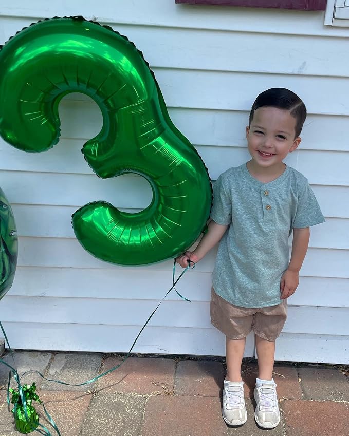 Green Number 50 Balloon 40 Inch, 50th Birthday Party Decorations Men Women | - Image 8