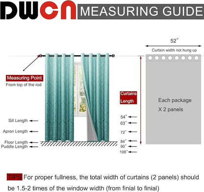 DWCN 100% Blackout Curtains for Bedroom 84 Inch Long - Image 6