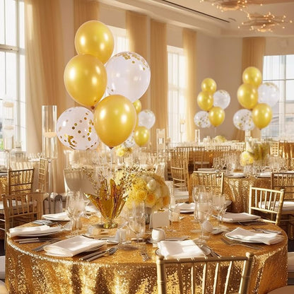 2 Set Gold Birthday Centerpieces - Image 3