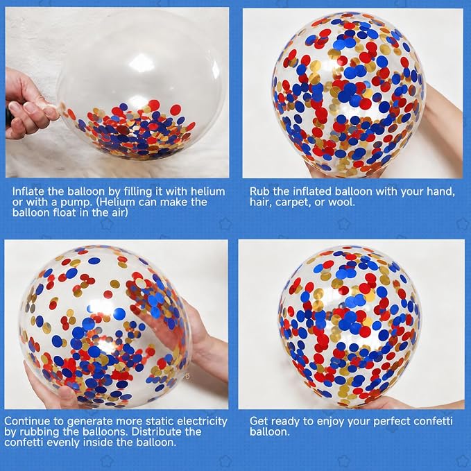 Red White and Blue Balloons Arch Kit, Independence Day, Graduation - Image 5