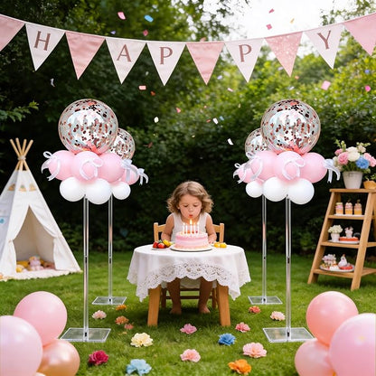 Clear Acrylic Balloon Stands for Table, Adjustable 15.75 Inch 23.6 Inch 31.5 - Image 5
