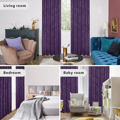 Deconovo Blackout Back Tab Curtains - Image 6