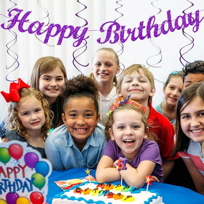 Purple Lilac-Lavender Silver Women Birthday Party-Decorations - Image 7