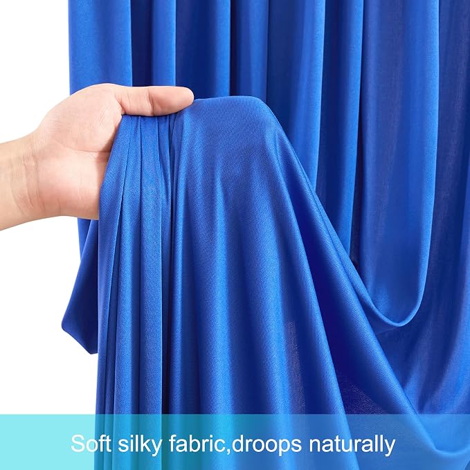 10 Panels Royal Blue Backdrop Curtains - Image 6