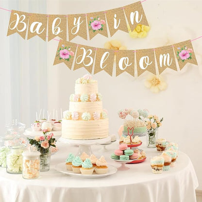 Baby in Bloom Banner Floral Baby Shower Banner Flower Bady Shower Party - Image 4