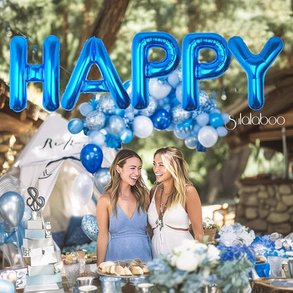 40 Inch Blue Letter L Balloon Big Foil Helium Letter Balloons A-Z | Giant Large - Image 2