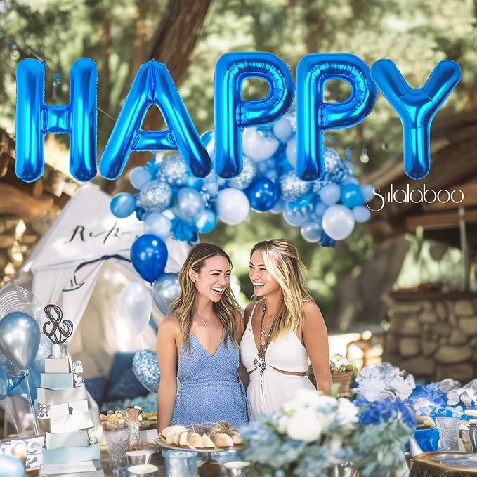 40 Inch Blue Letter Y Balloon Big Foil Helium Letter Balloons A-Z | Giant Large - Image 2