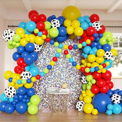Red Blue Yellow Balloons Arch Kit by Anhiy