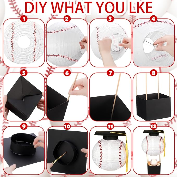 Silipull 6 Sets Baseball Senior Night Graduation Decorations 2026 Baseball Hot - Image 4