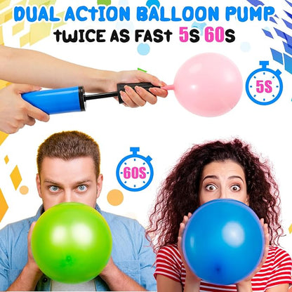 Honoson 16 Pcs 9 Inch Portable Hand Balloon Pump Hand Air Pump - Image 5