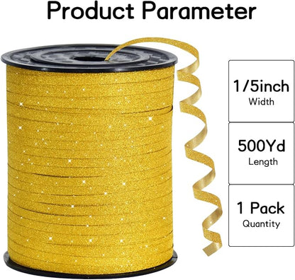 BEISHIDA Gold Glitter Ribbon - Image 2