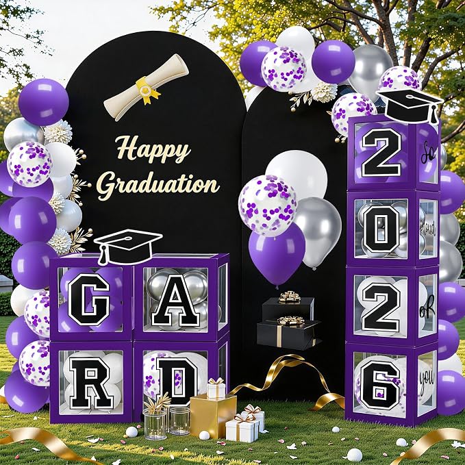 Graduation Decorations 2026 Graduation Party Decorations Set of 4 Boxes - Image 5