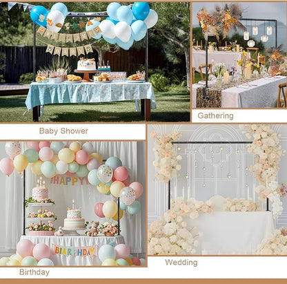 Over The Table Rod Stand with Clamps Black Table Balloon Arch Frame | - Image 8
