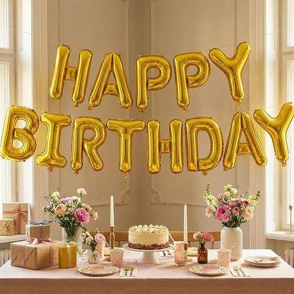 Gold Letter P Balloons, 40 Inch Large Foil Letter Balloons, Custom Phrase - Image 3