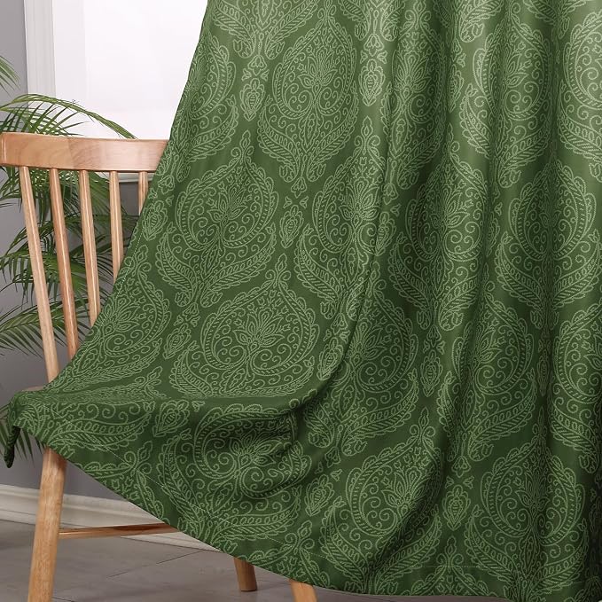 DWCN Ombre Room Darkening Blackout Curtains - Image 4