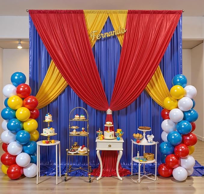 20x10ft Shimmer Royal Blue Sequin Backdrop Curtain - Image 4