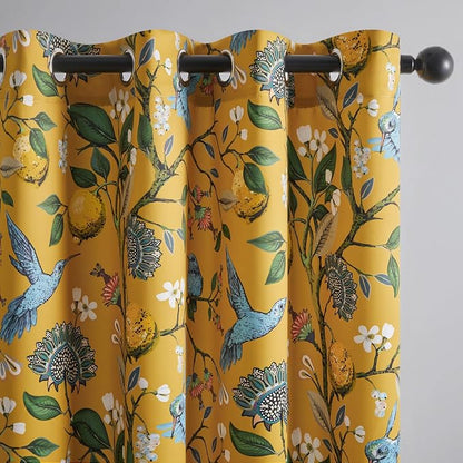 Topfinel Mustard Yellow Kitchen Tier Curtains 36 Inches Long Dark Yellow - Image 4