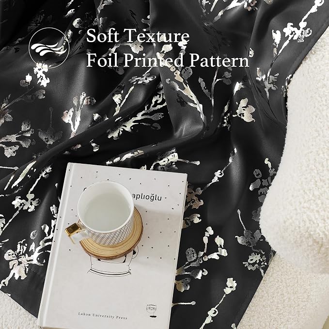NICETOWN 100% Black Out Curtains 96 inch Long - Image 2