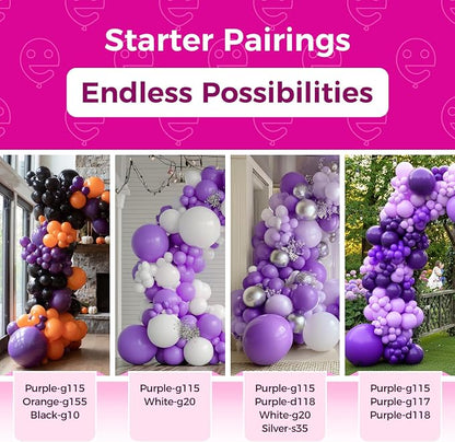 Bezente Purple Giant Latex Round Balloons 36 Inch 8 Pack | Purple Balloons - Image 4