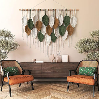 Large Macrame Wall Hanging Boho Woven Tapestry Chic Home Decor Wall Art | - Image 3