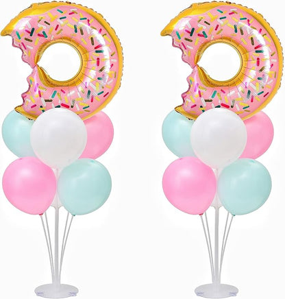 Donut Balloon Table Centerpiece Stand Kit 2 Sets by ZyloonDecoration