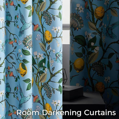 Topfinel Sliding Door Patio Floral Curtains & Drapes - Image 3