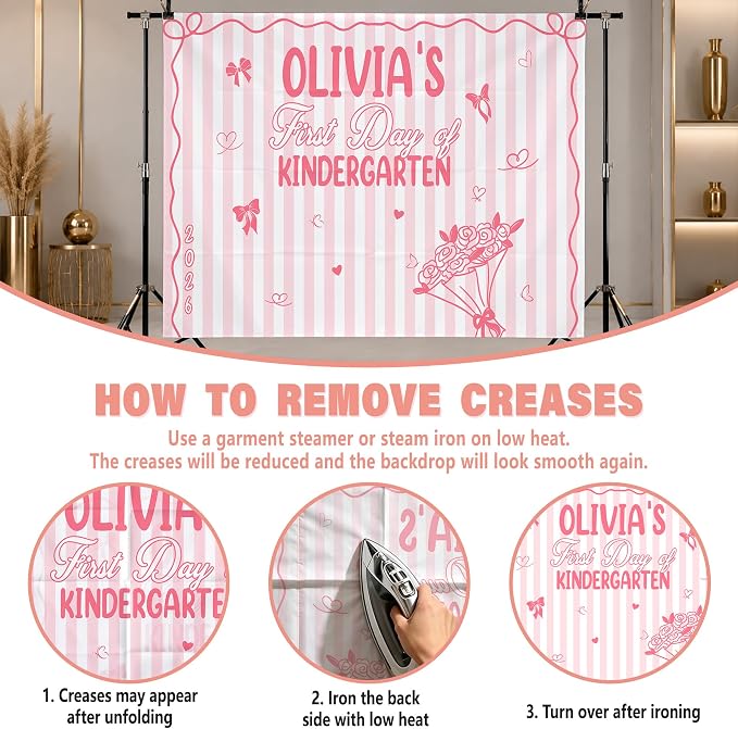 Custom Back to School Backdrop, Personalized First Day of School Photography - Image 5