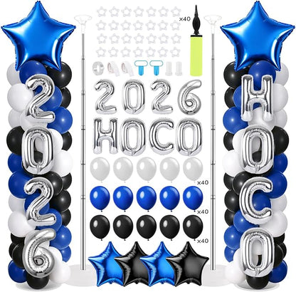 2 Sets Homecoming 2026 Balloon Column Stand Party Decorations Kits by Unknown