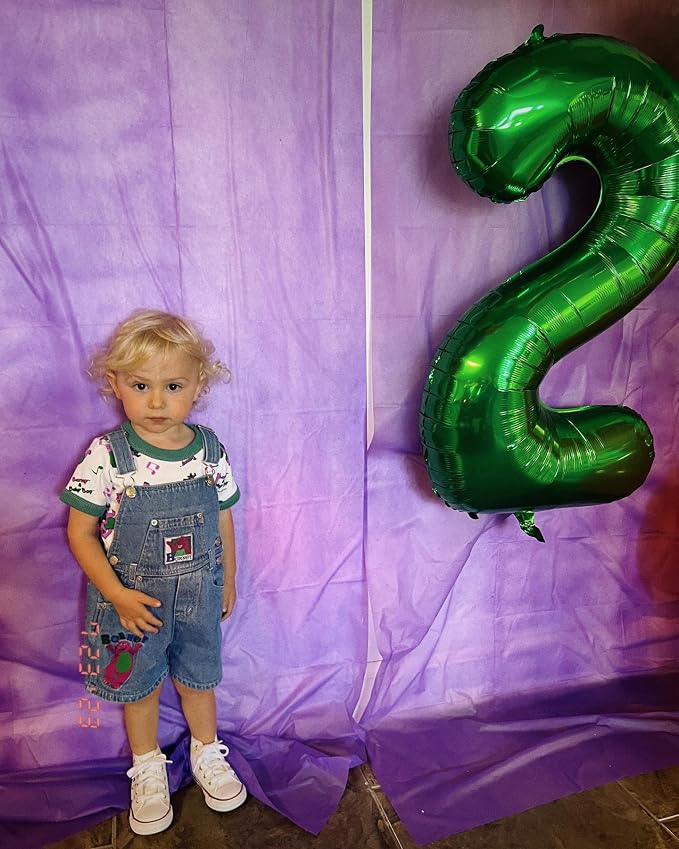 Green Number 2 Balloon 40 Inch - Image 3