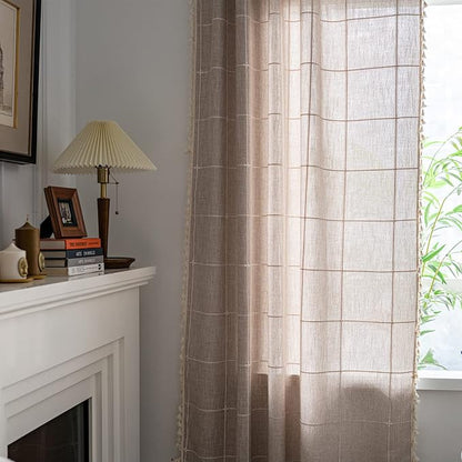 Sutuo Home Boho Curtain for Bedroom 84 Inch Length, Light Filtering Country - Image 2