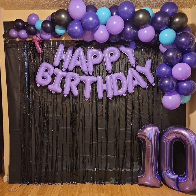 Purple Number 17 Mylar Foil Balloons, 40 Inch Giant Purple 17th Birthday - Image 4