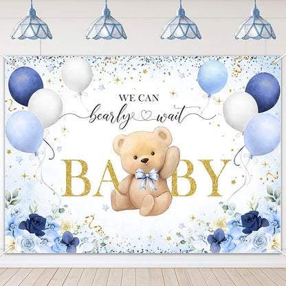 Avezano Bear Baby Shower Backdrop by AVEZANO