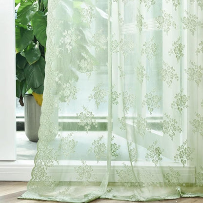 Kotile Sage Green Sheer Curtains - Image 8
