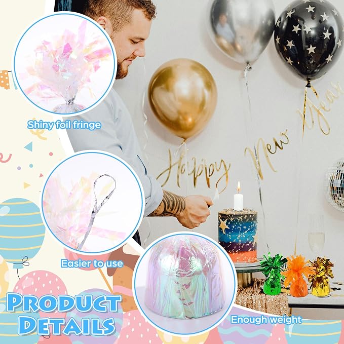 2 Pcs Balloon Weights Gold Metallic Anchor Balloon Holder - Image 3